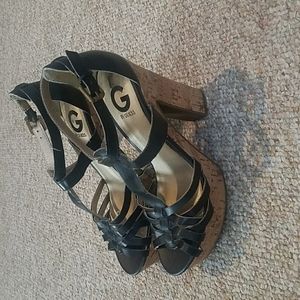 Guess Open Toe Heels/Sandals